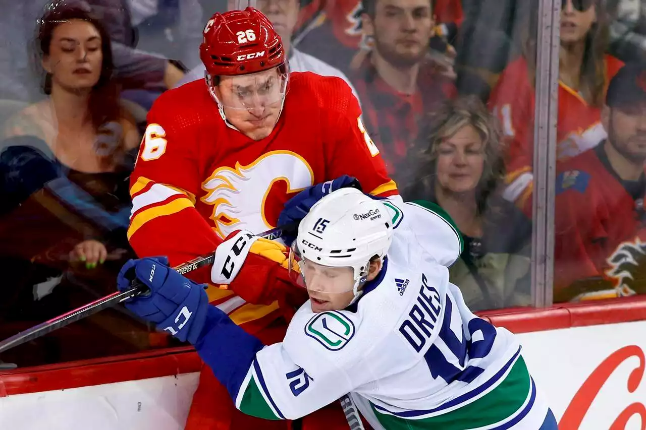 Weegar gives Calgary Flames big lift in 3-2 win over Canucks - Terrace Standard