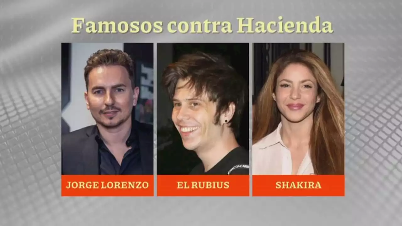 Famosos contra Hacienda: Jorge Lorenzo gana, el Rubius pierde y Shakira está a la espera