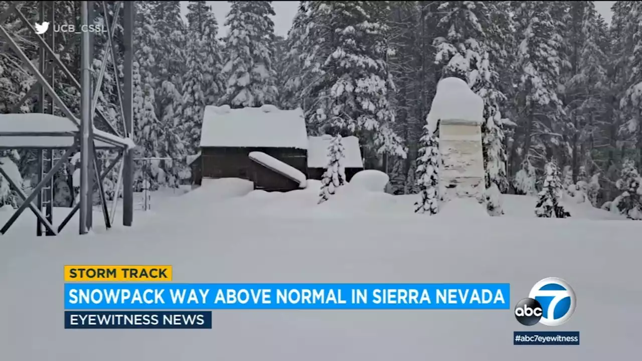 California snowpack now more than 200 percent above normal