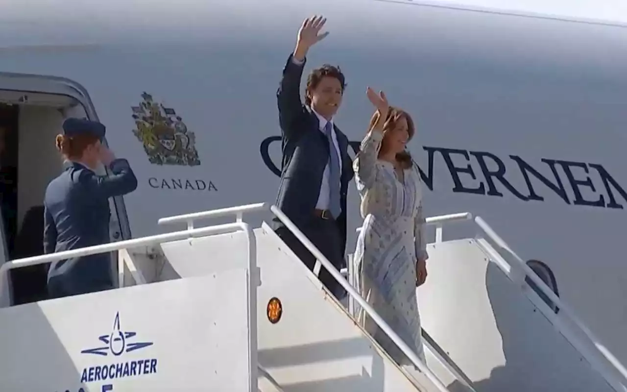 Justin Trudeau aterriza en el AIFA