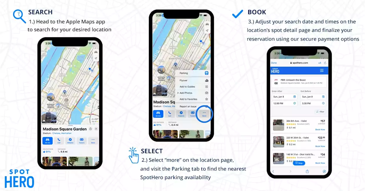 Apple Maps integrates SpotHero to make it easier to find parking