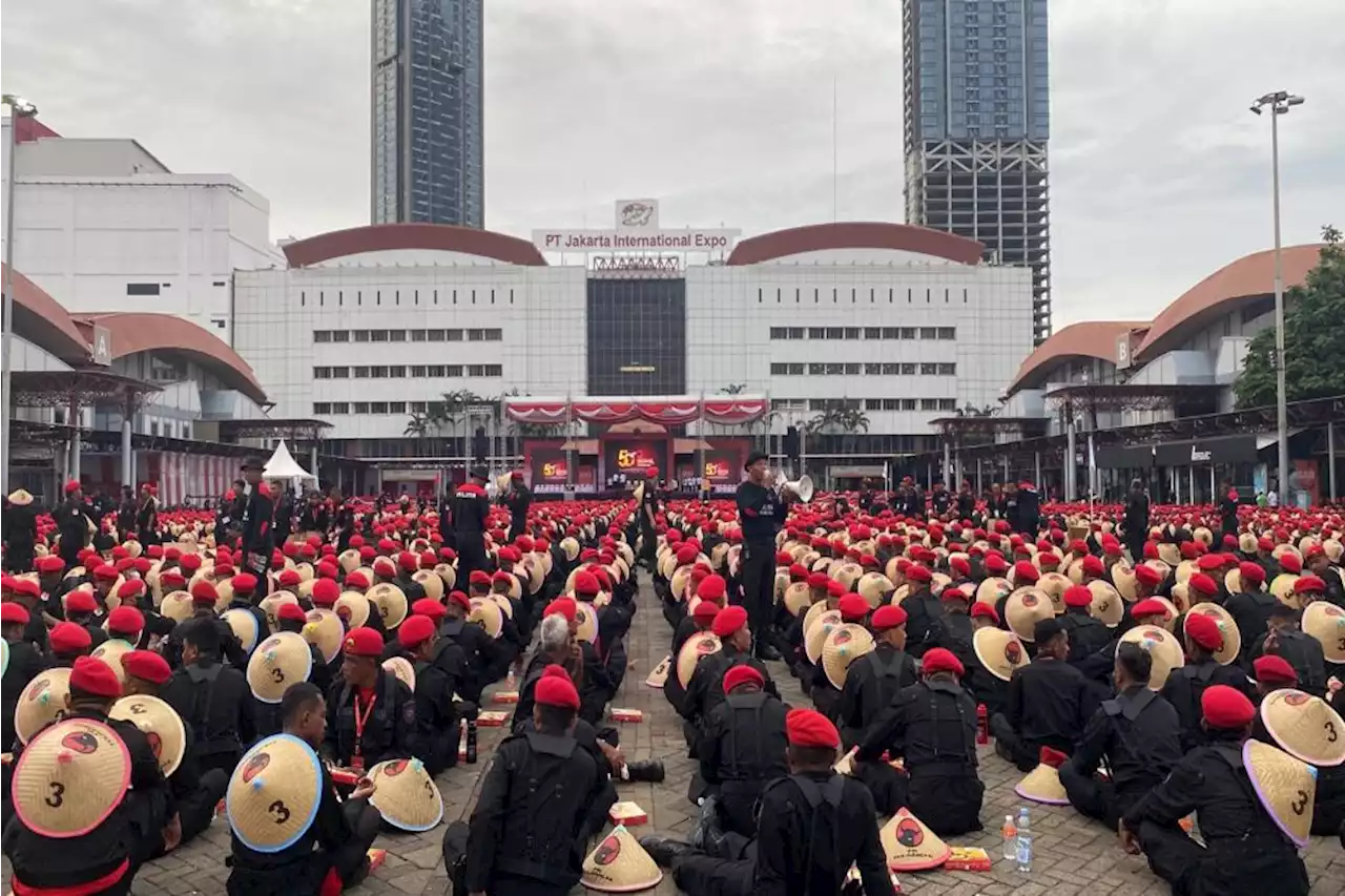 HUT ke-50 PDIP, Ribuan Kader Mulai Datangi JIExpo Kemayoran