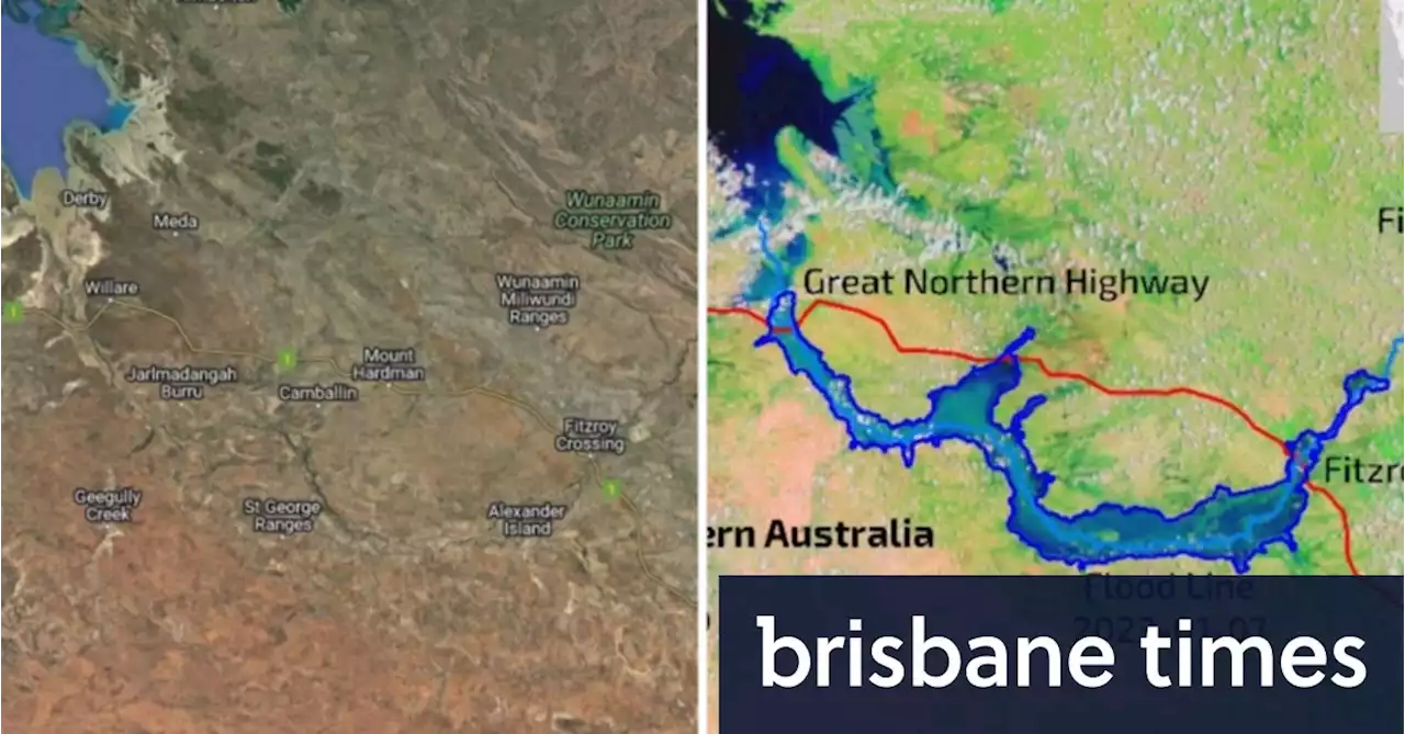 Shocking extent of West Australian floods revealed from space