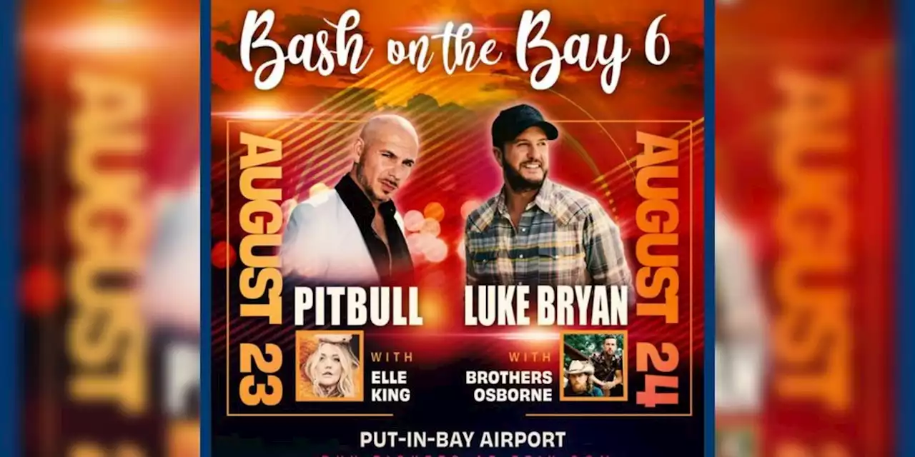 Pitbull, Luke Bryan headline Put-in-Bay’s 2023 Bash on the Bay Music Festival