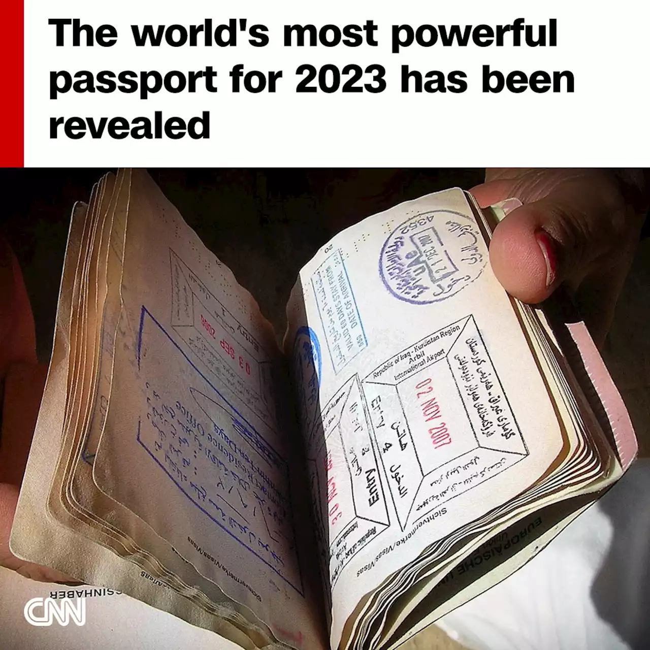 The world's most powerful passport for 2023 revealed