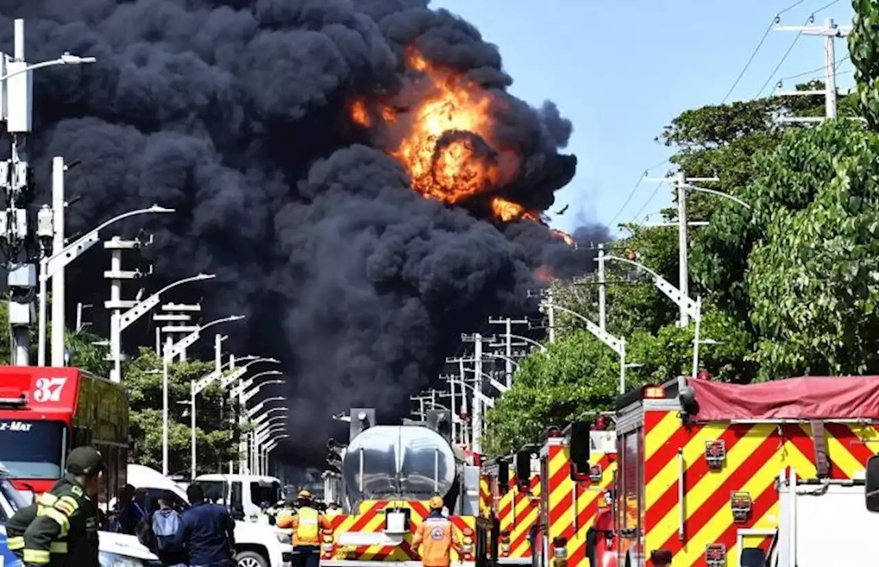 Incendio en la Vía 40