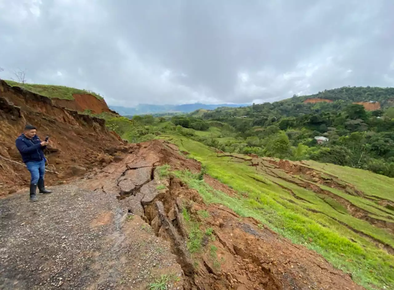 Más de 160 familias damnificadas por derrumbe en Rosas, Cauca