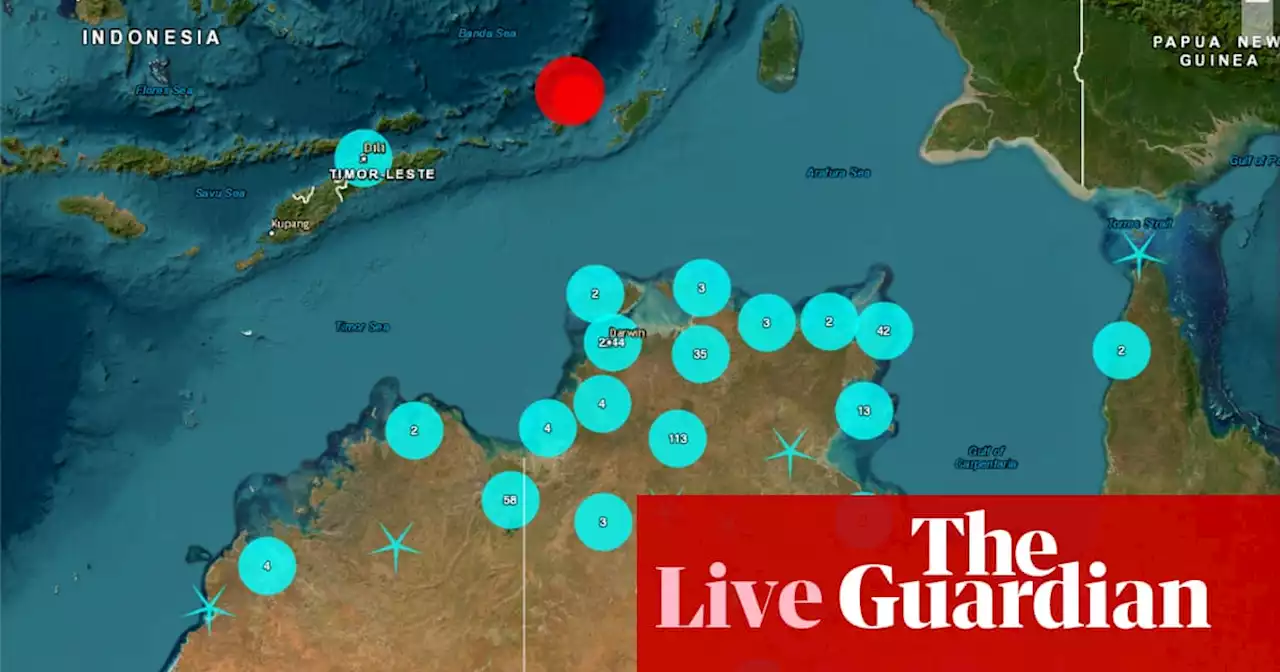 Australia news live: magnitude 7.6 Indonesia earthquake rocks Darwin, felt as far south as Tennant Creek