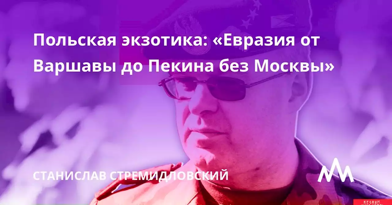 Польская экзотика: «Евразия от Варшавы до Пекина без Москвы»