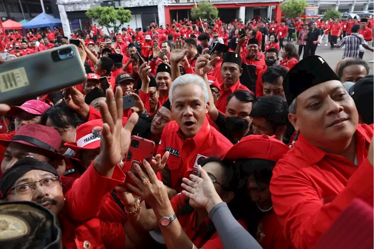 Hadiri Perayaan HUT ke-50 PDIP, Ganjar Pranowo Diteriaki Presiden - JawaPos.com