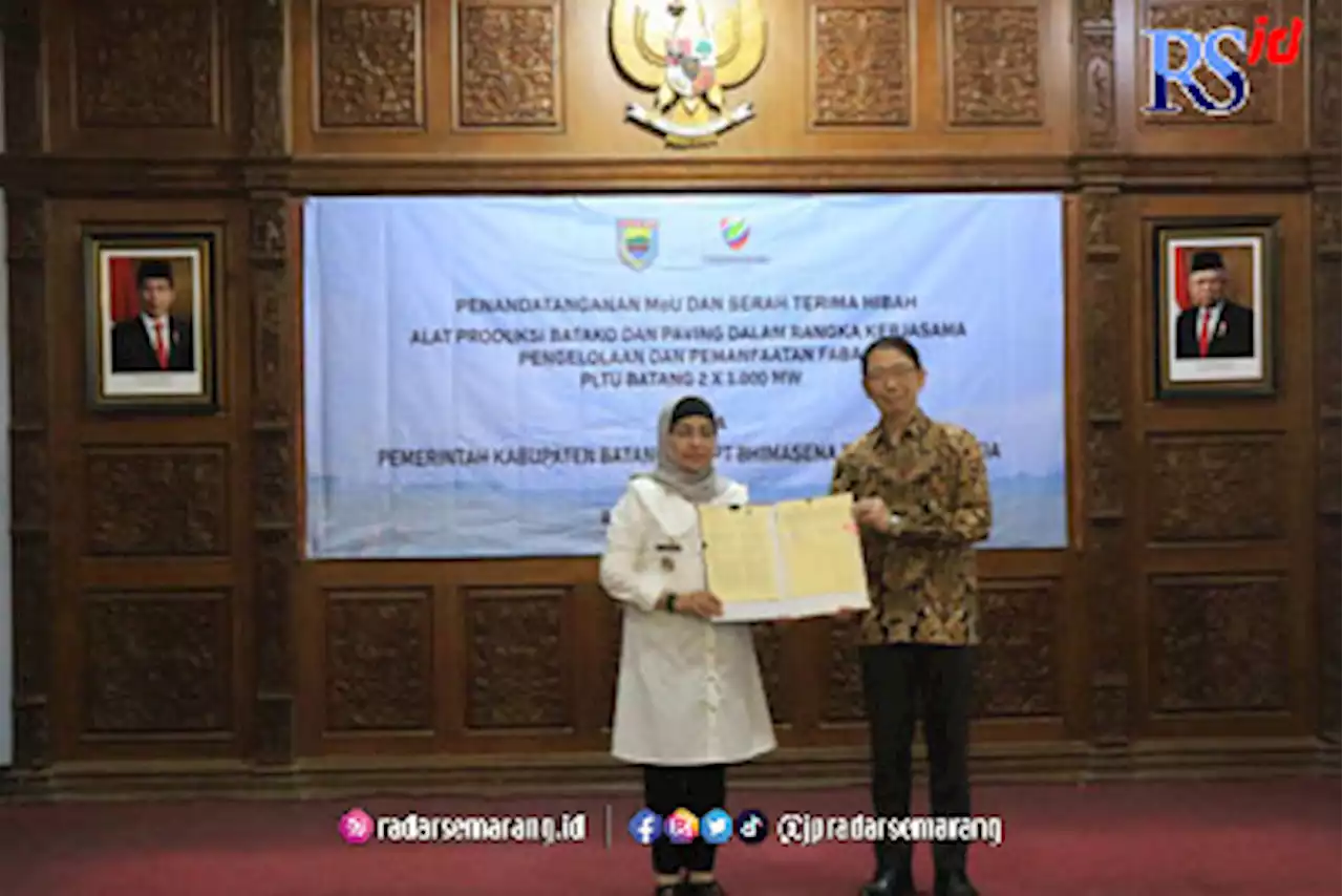 Pemkab Batang bersama PT BPI Kerjasama Olah Limbah PLTU Jadi Material Bangunan