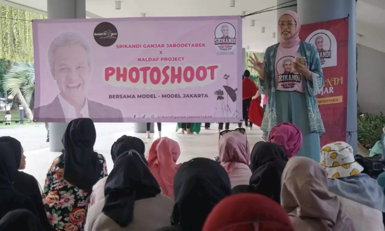 Gandeng Naldaf Project, Srikandi Ganjar Gelar Sesi Foto Bareng Model