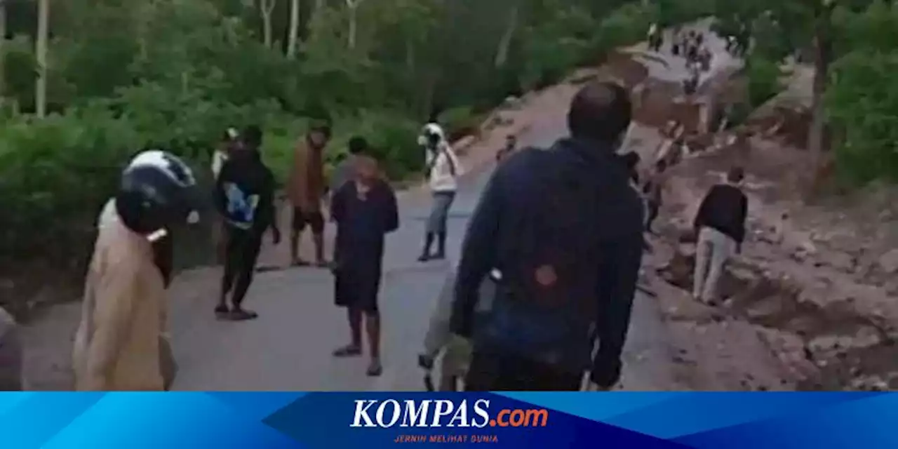 Terdampak Gempa M 7,5 Maluku, Jalanan di TTS NTT Ambles