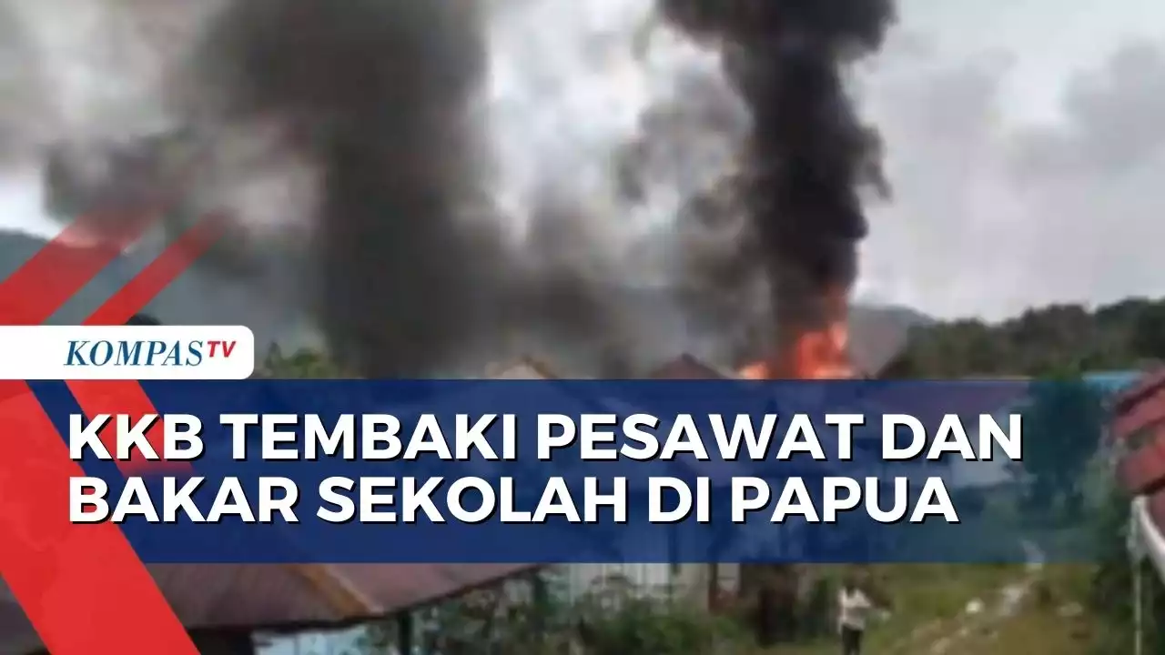 KKB Berulah di Distrik Oksibil: Gedung Sekolah SMK Dibakar, Pesawat Logistik Ditembaki