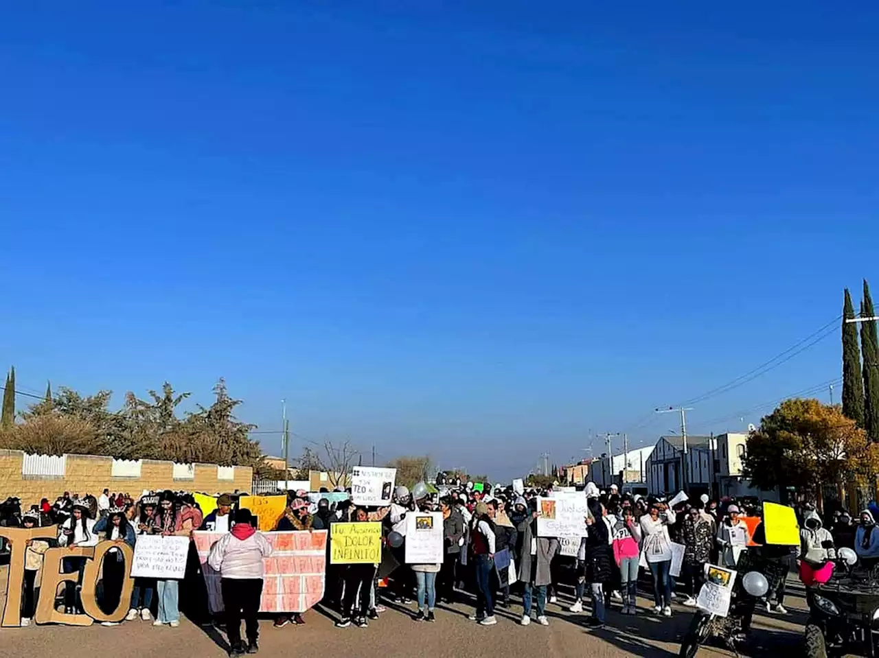 Protestan por secuestro de un niño en Zacatecas