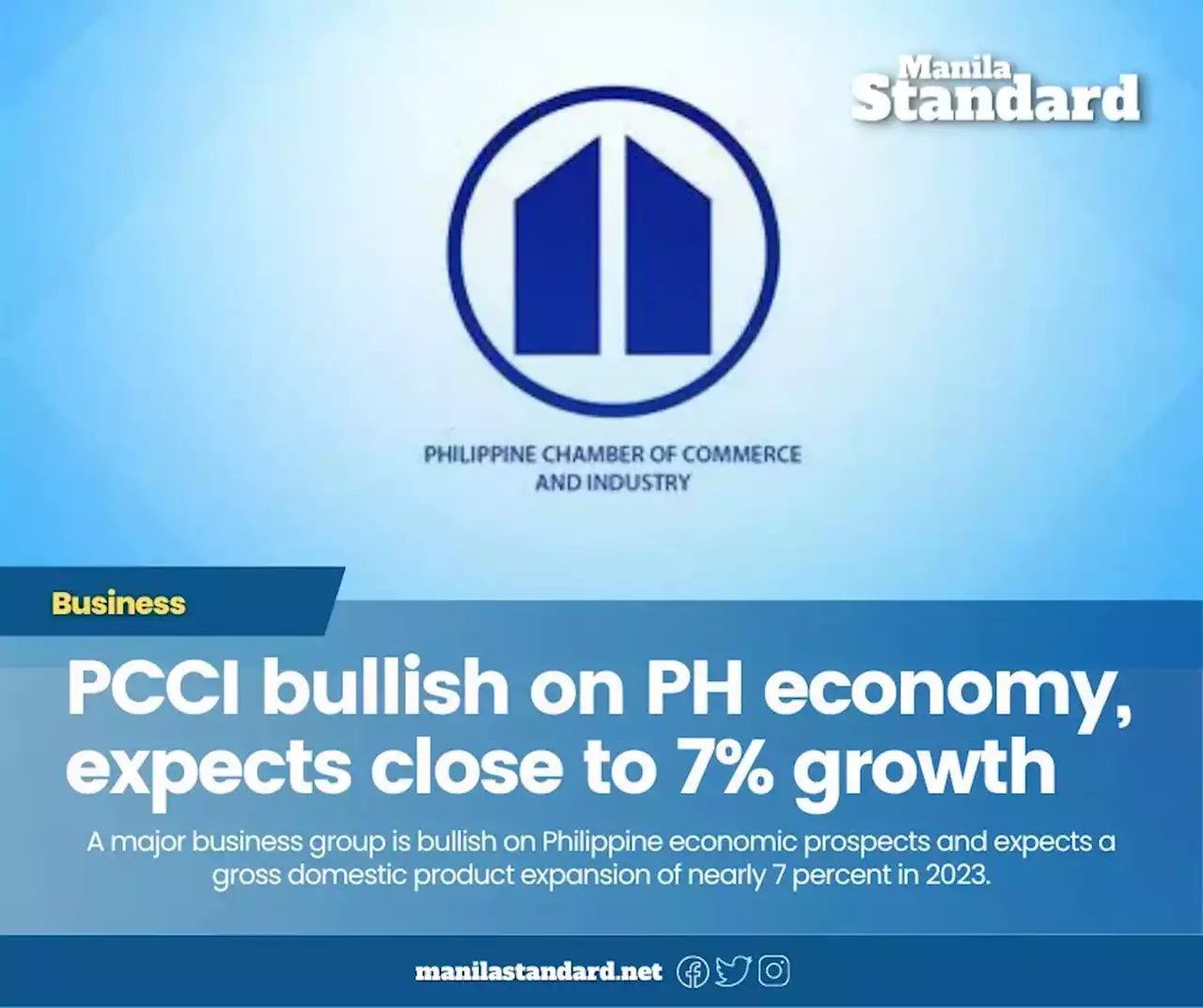 PCCI bullish on PH economy, expects close to 7% growth