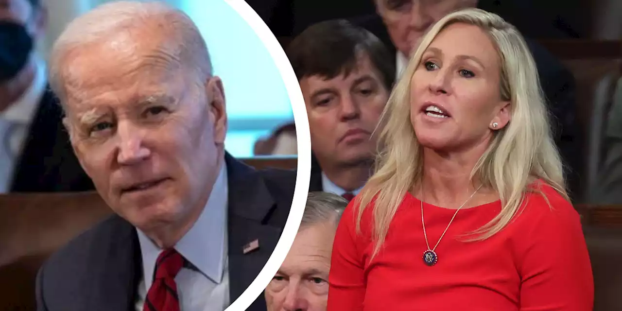 Marjorie Taylor Greene wastes no time calling for Biden impeachment