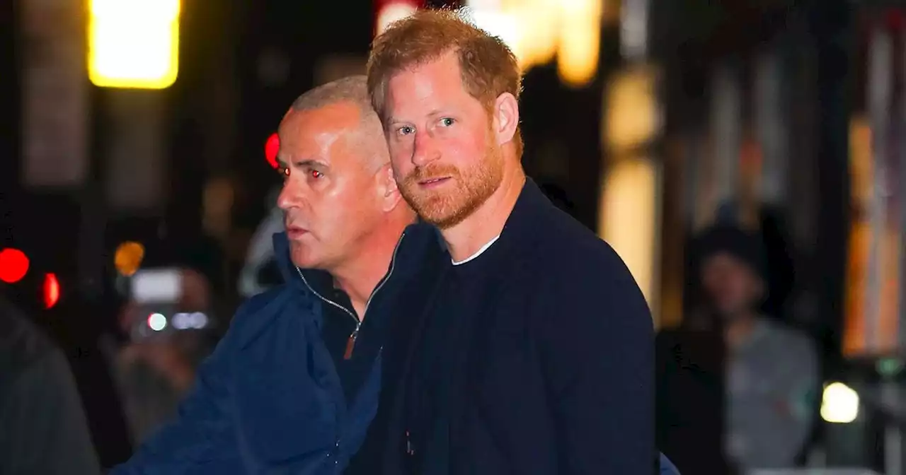 Prince Harry protected by armed guards as he promotes his memoir in the US