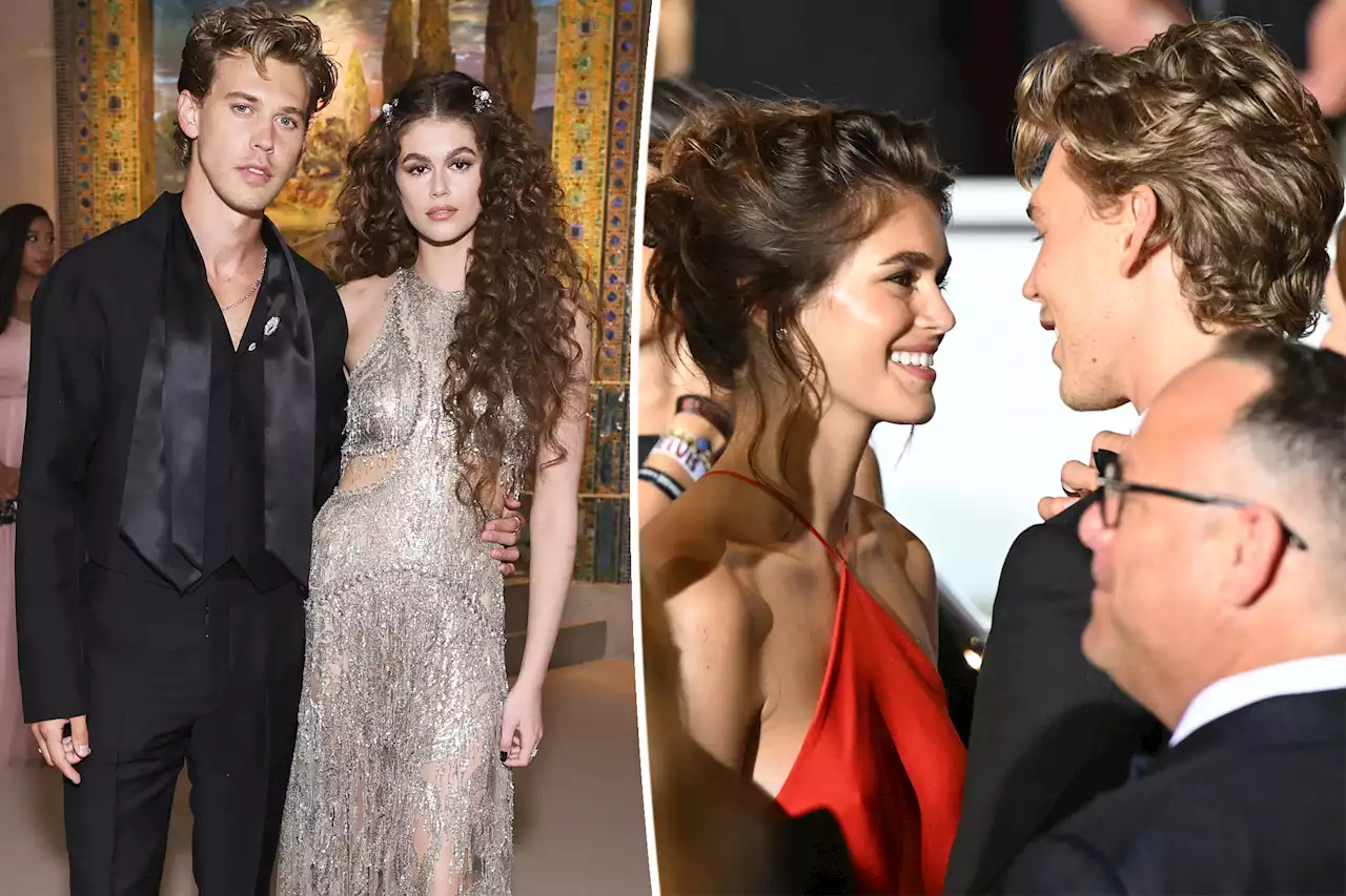 Austin Butler kicks off Golden Globes weekend cuddling with Kaia Gerber