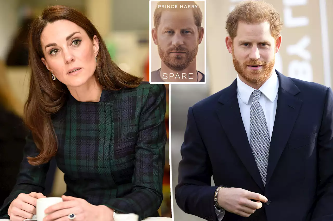 Kate Middleton ‘outraged and hurt’ by Prince Harry’s book allegations