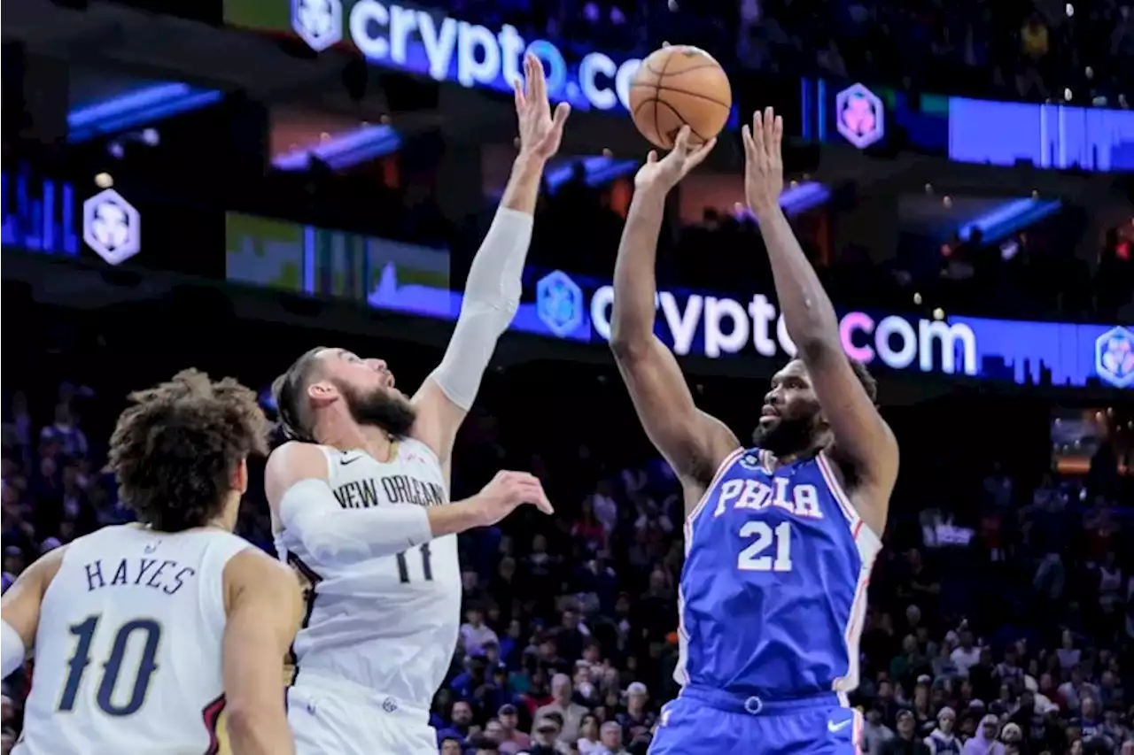 Joel Embiid participates in shootaround, remains questionable to play against Pistons