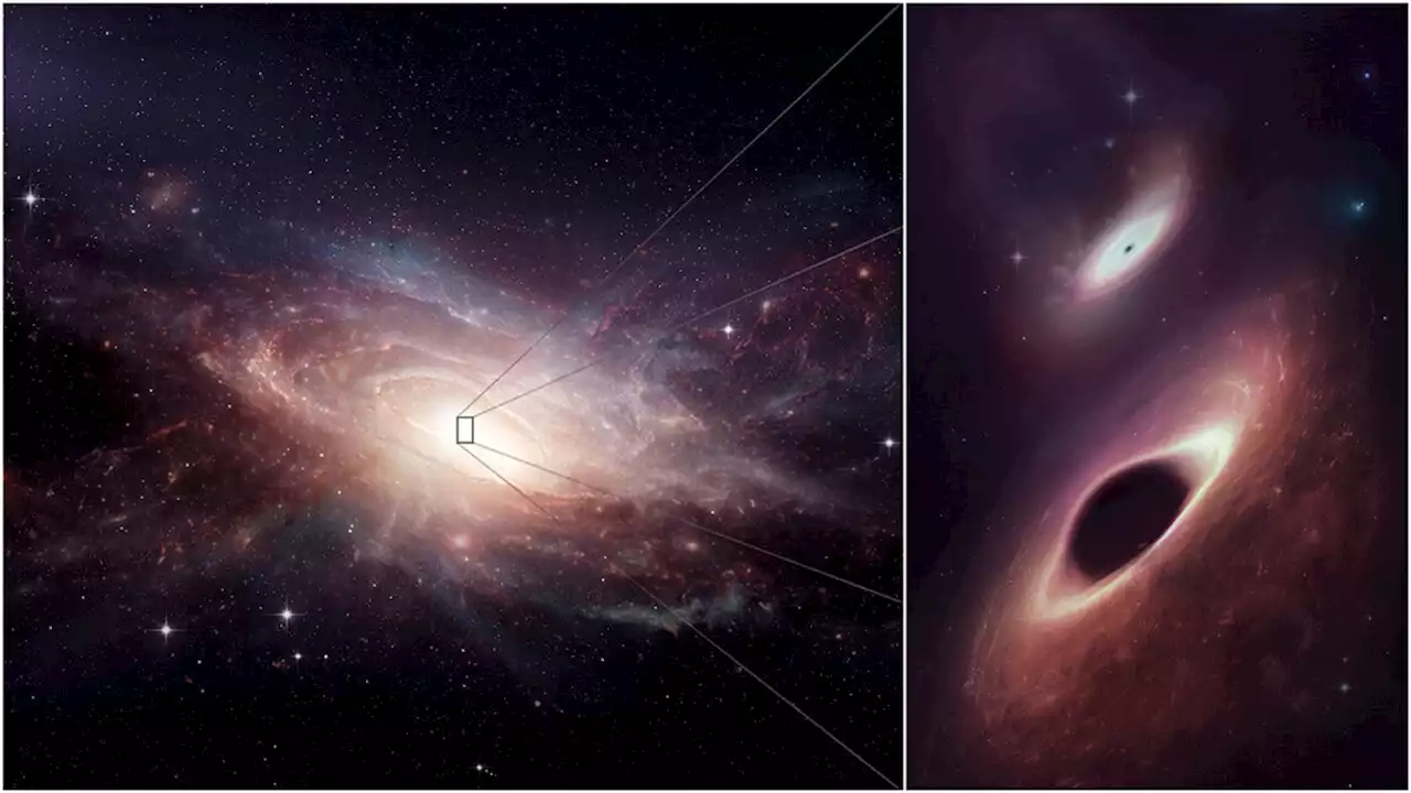 Scientists find pair of black holes dining together in nearby galaxy merger