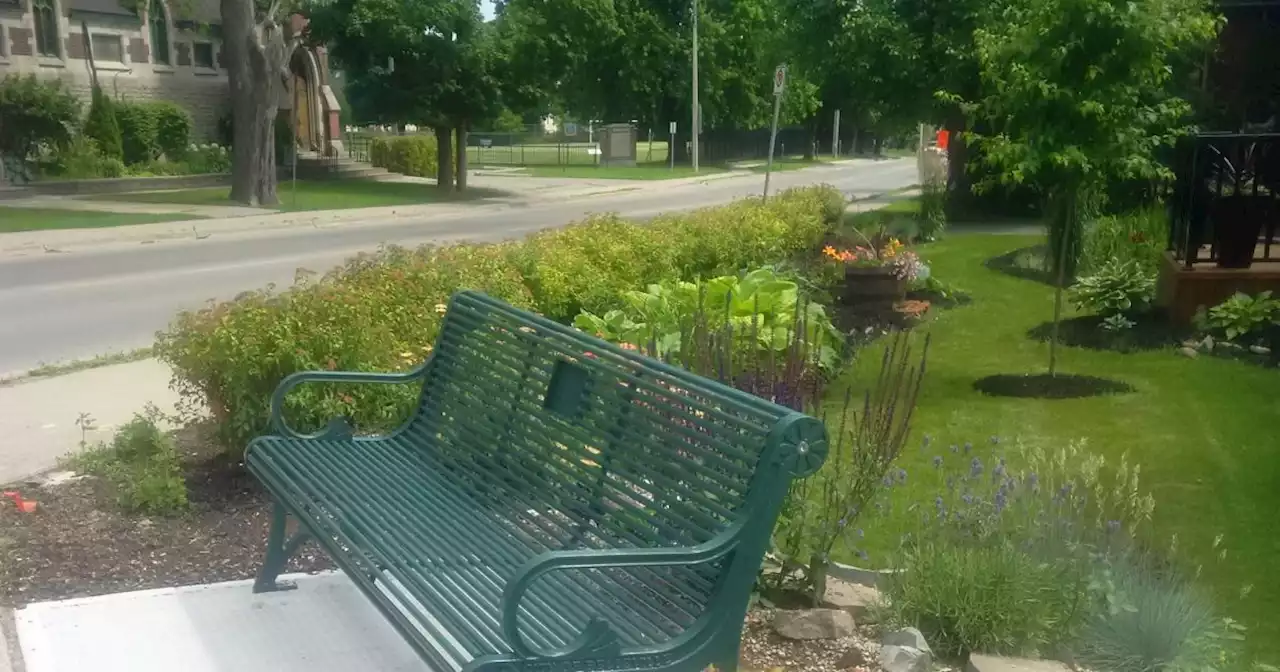 Memorial bench stolen