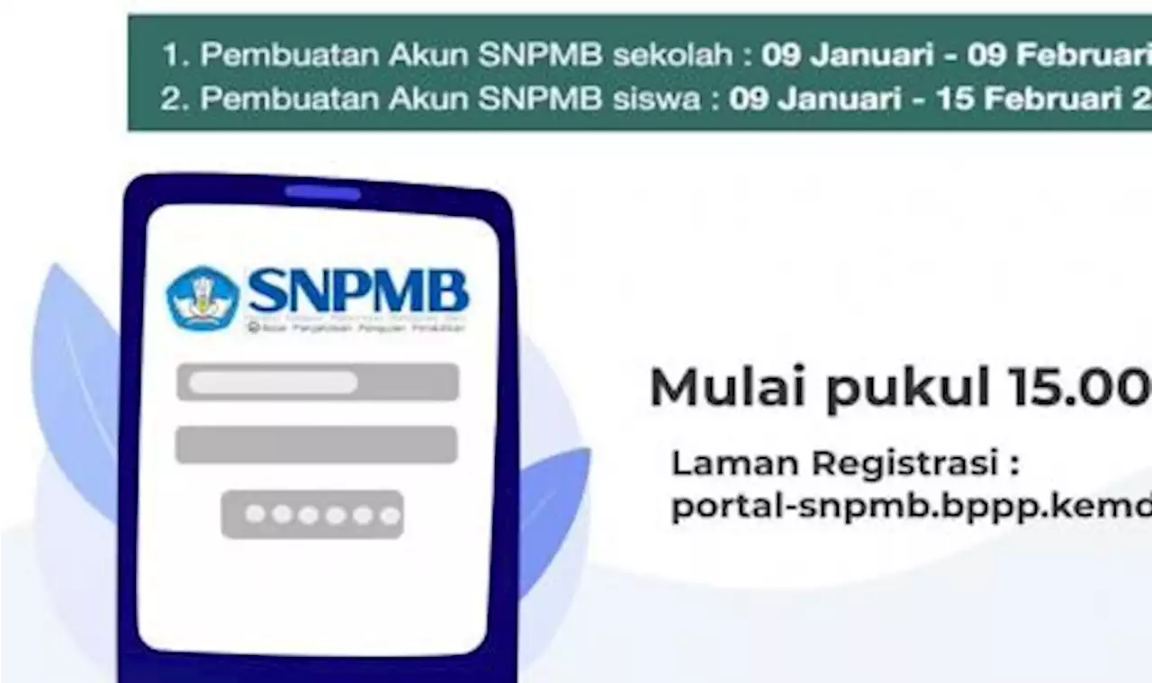 Tahapan Awal Dimulai, Sekolah dan Siswa Sudah Bisa Registrasi Akun SNPMB |Republika Online