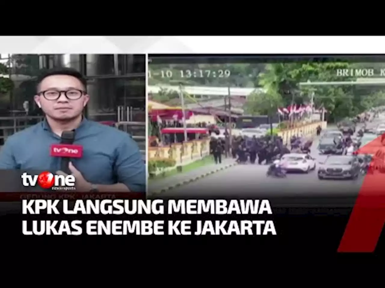 Lukas Enembe Masih Dalam Perjalanan Menuju Gedung KPK - tvOne