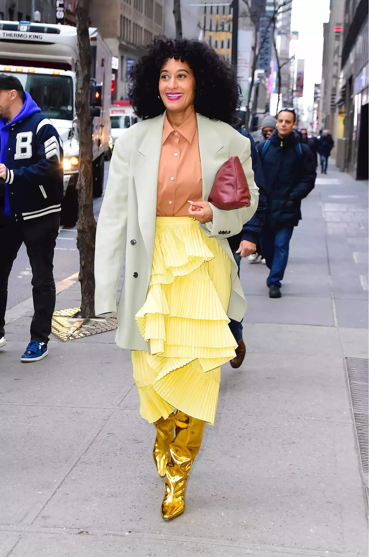 Tracee Ellis Ross Proves Winter Boots Don't Have To Be Boring