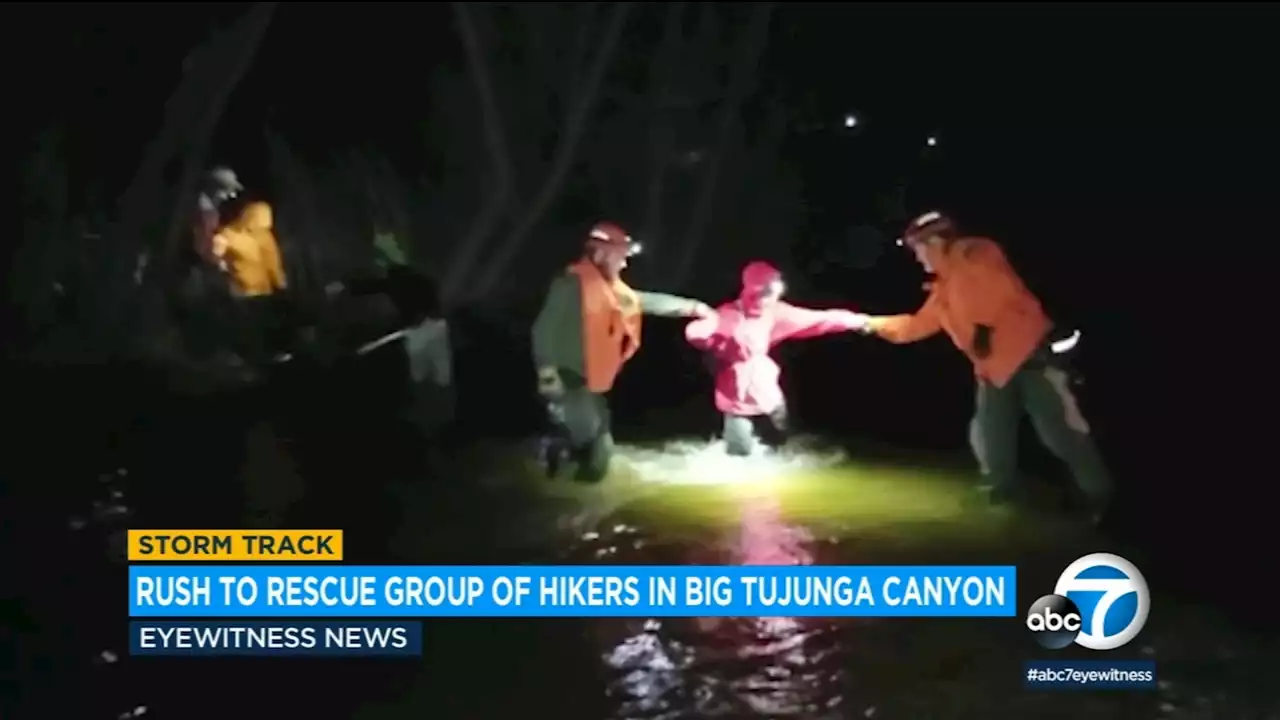 Trapped hikers, including 5 kids, rescued from rising rivers in Big Tujunga Canyon