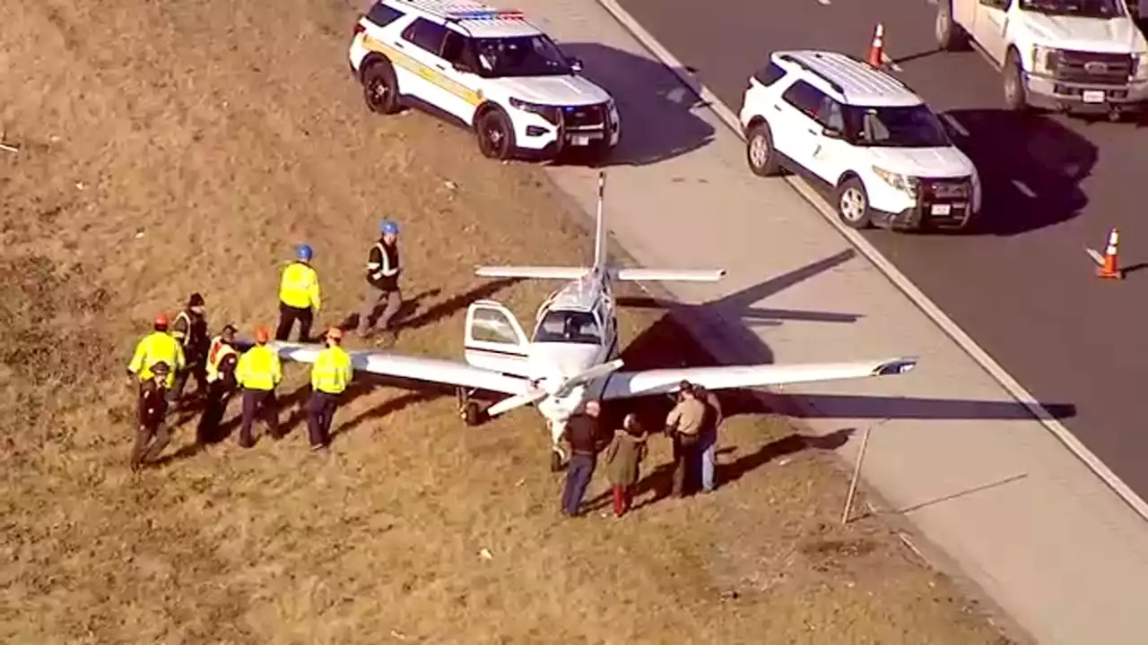 Small plane makes emergency landing in Bolingbrook along I-355