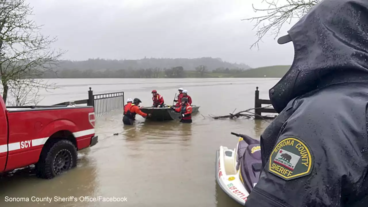 Sheriff: Woman found dead in submerged car in Sonoma Co. floodwaters after 911 call disconnects