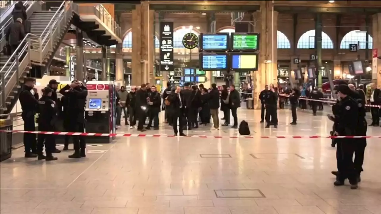 Police shoot knife-wielding attacker after he injures 6 at Gare Du Nord train station in Paris