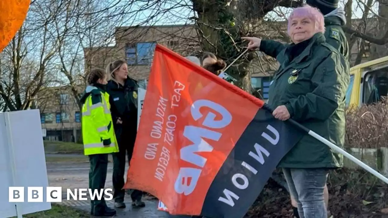 Northampton ambulance crews strike with heavy hearts, says rep