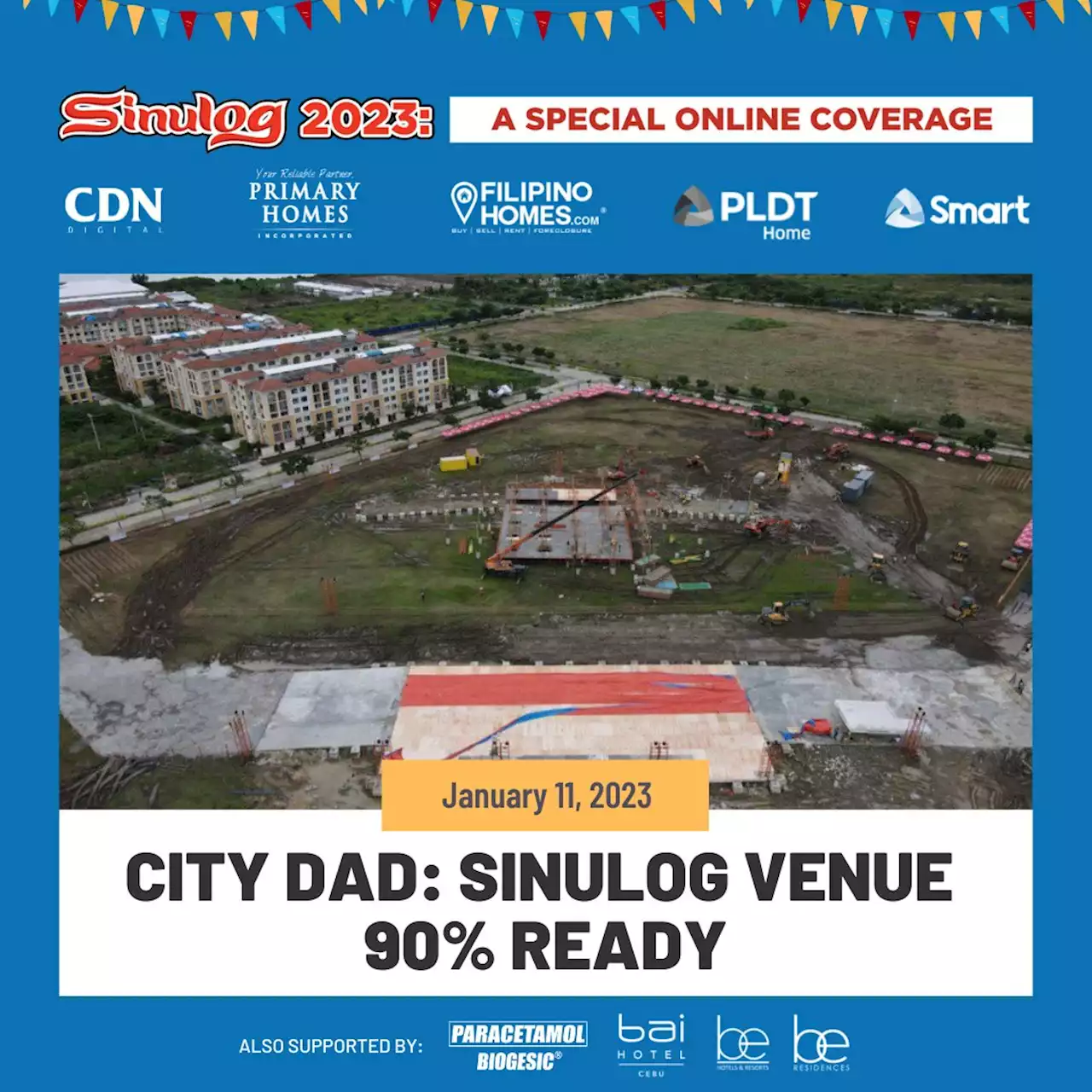 Guardo: Sinulog venue 90% ready