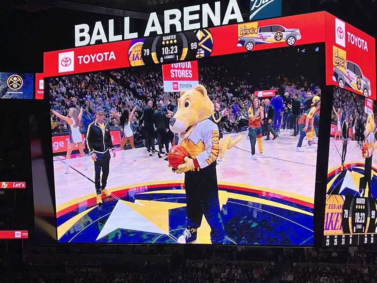 Father-Son Duo: OG Rocky Helps Out New Rocky During Nuggets Games