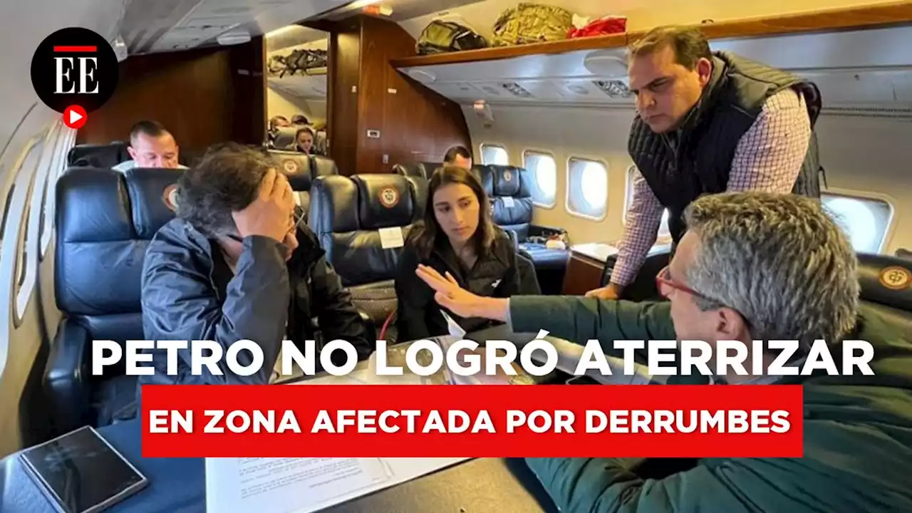 Petro volvió a Colombia, pero no se reunirá con afectados en Cauca por mal clima