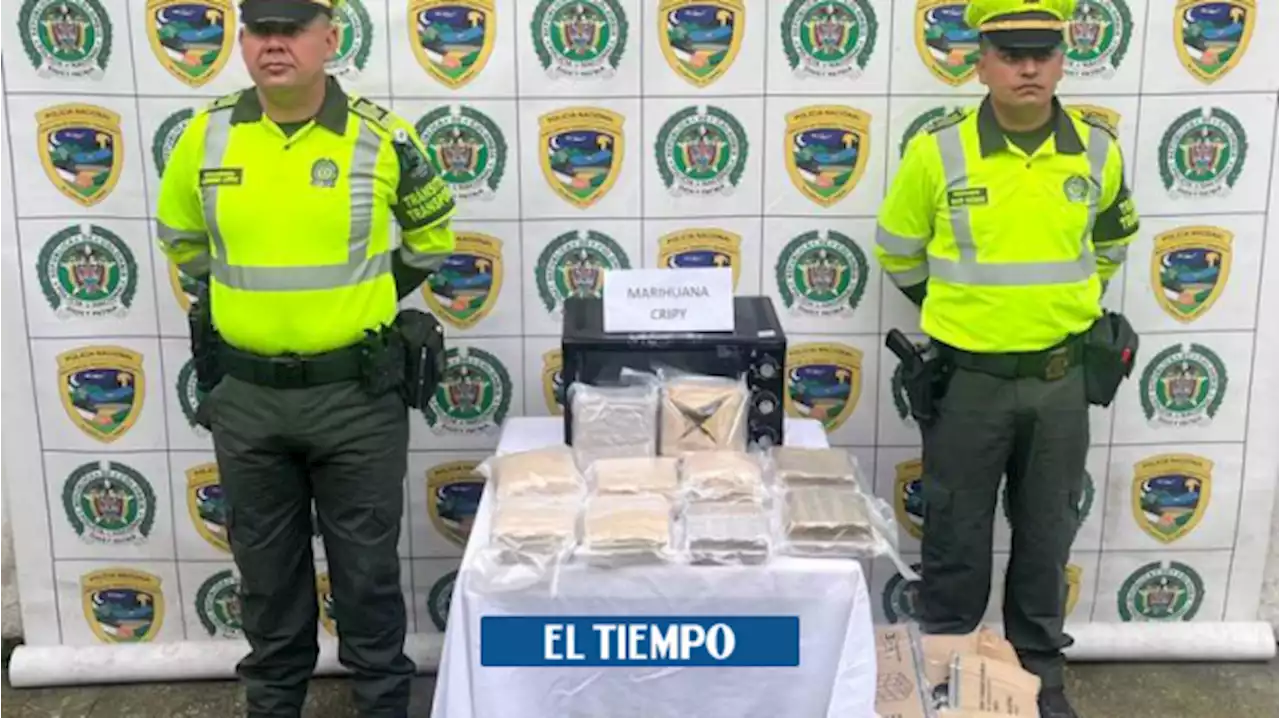 Santander: encuentran cargamento de marihuana en horno microondas