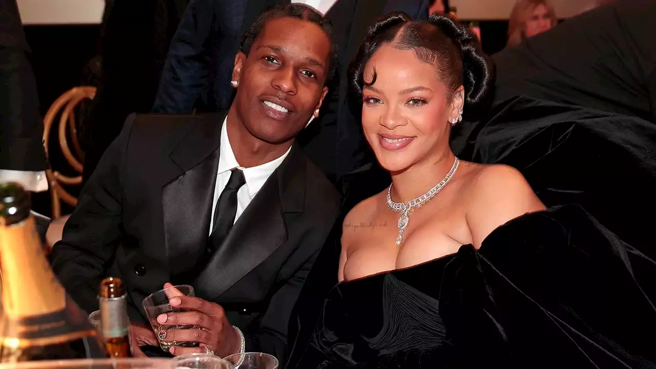 Rihanna and A$AP Rocky Are a Show-Stopping Duo at the Golden Globes