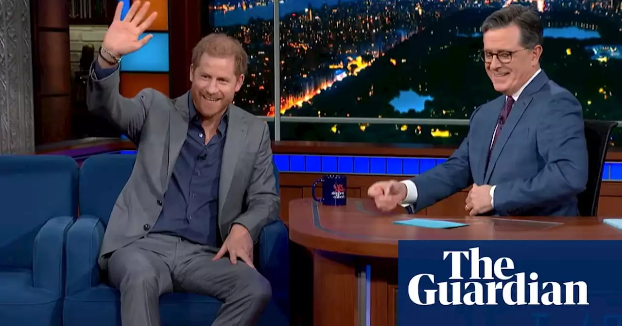 Grief, the Taliban and the royal todger: Prince Harry bares all in Stephen Colbert interview