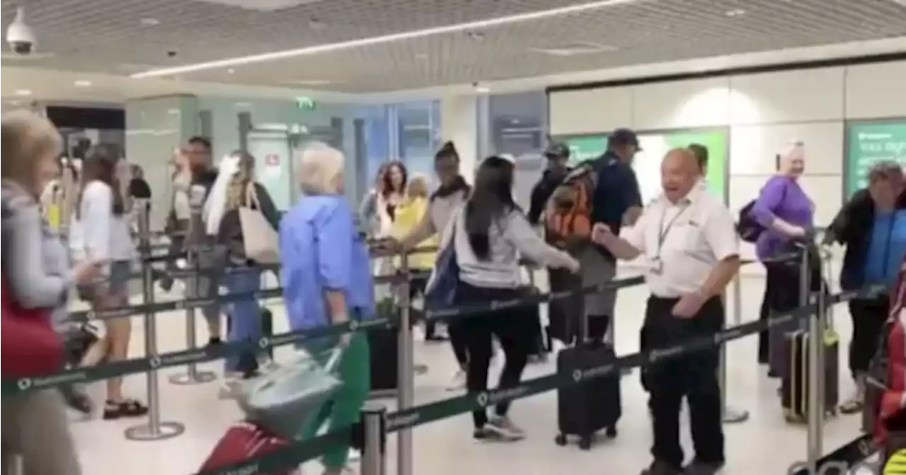 Watch: Dublin Airport worker goes viral for singing and dancing | Her.ie