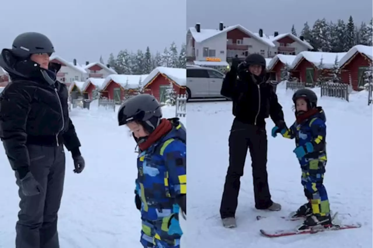 WATCH: Elias goes skiing for first time with mom Ellen Adarna, Derek Ramsay in Finland