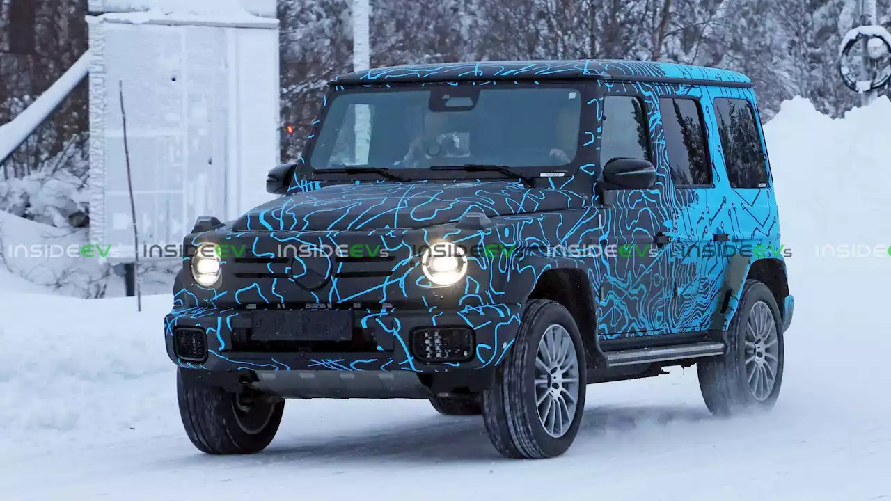 2024 Mercedes-Benz EQG Spied During Winter Testing For The First Time