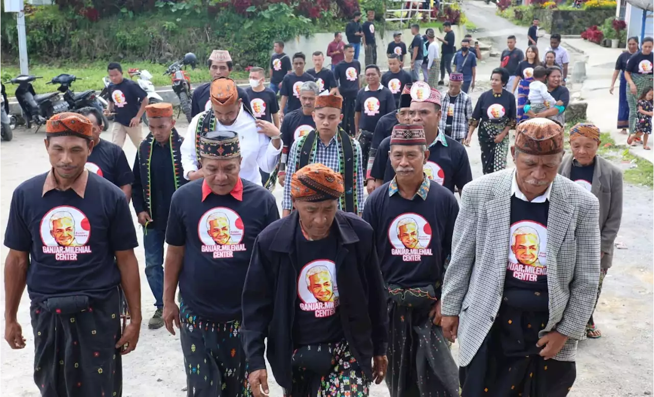 Tokoh Adat Masyarakat Tenda di Langke Rembong NTT Dukung Ganjar jadi Presiden