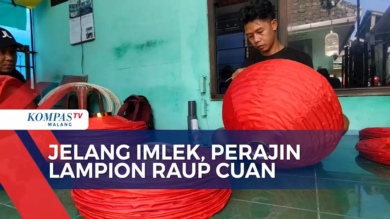 Untung Jelang Imlek, Perajin Lampion Malang Tembus Pasar Italia