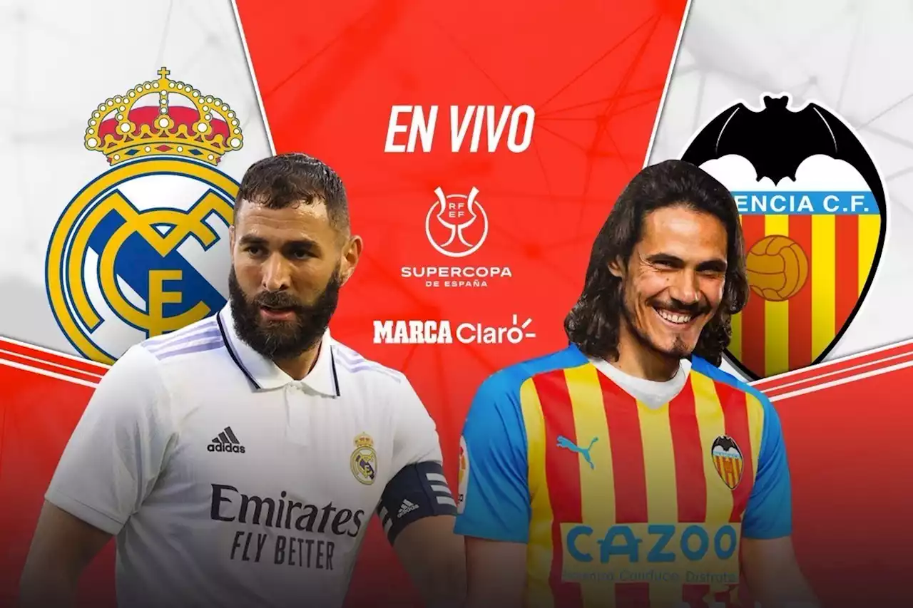 Real Madrid vs Valencia en vivo la semifinal de la Supercopa de España | Resultados en directo