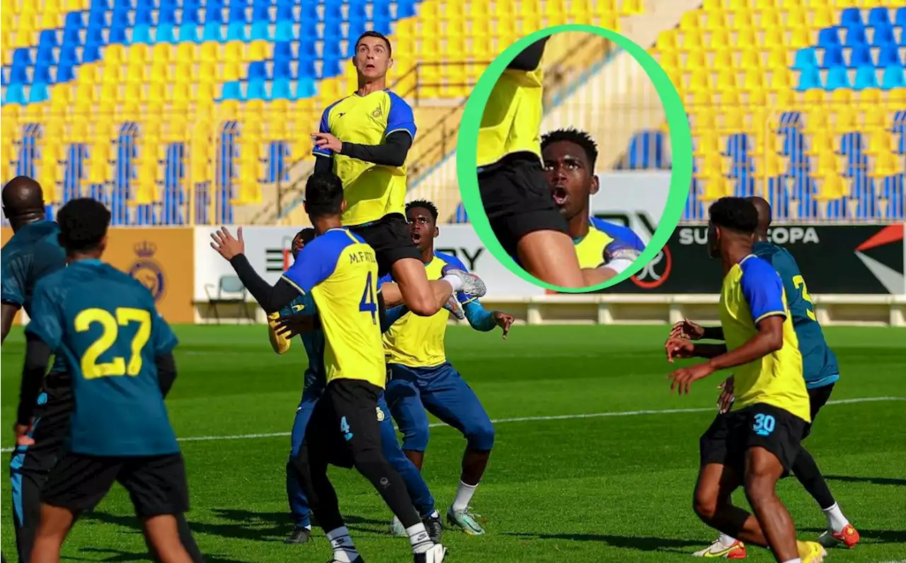 Cristiano Ronaldo dejó con la boca abierta a compañero entrenamiento