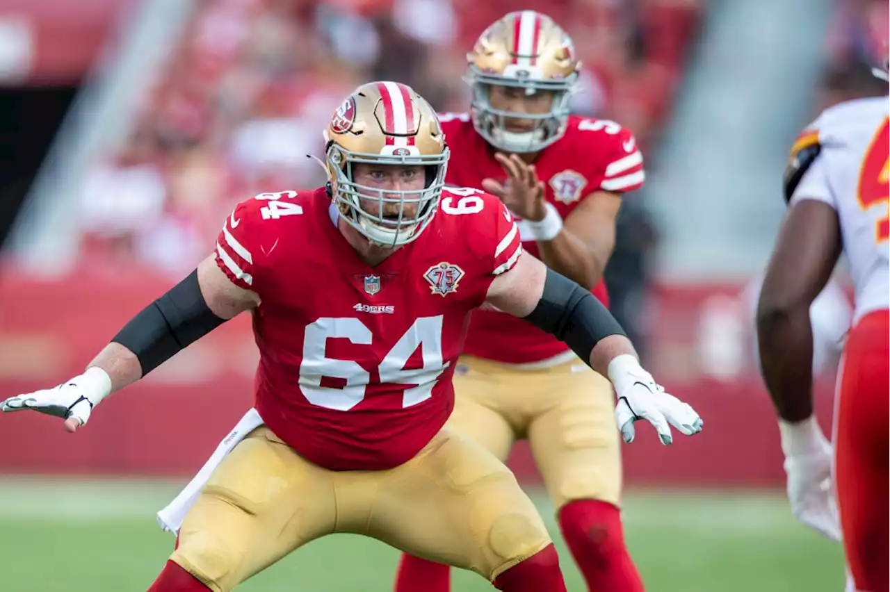 49ers lineman Jake Brendel shares frantic tale of becoming ‘girl dad’ on game day