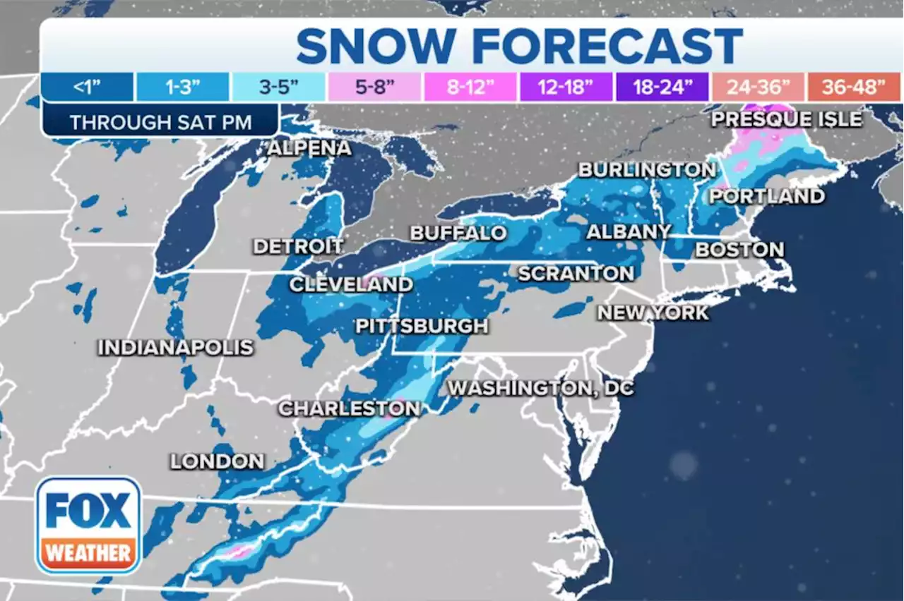 Northeast expected to see heavy rain, some snow later in week